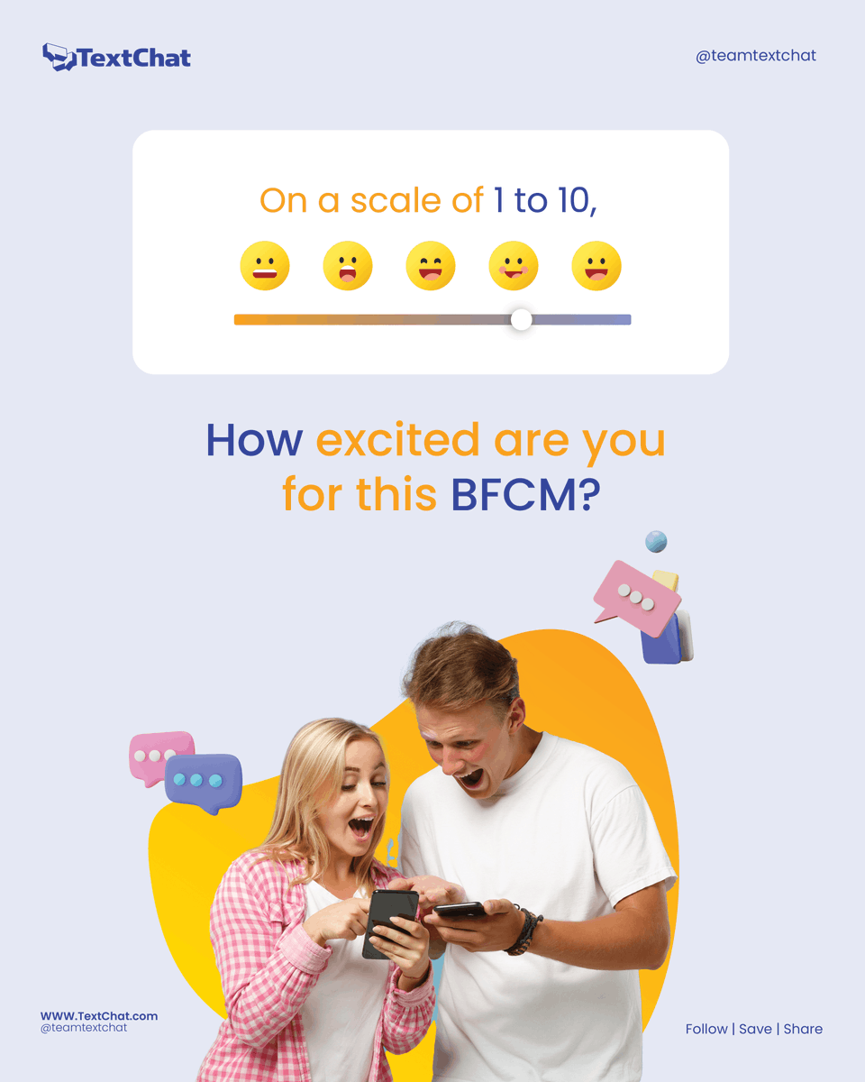 TeamTextChat's tweet photo. We’re eager to learn all the ways TextChat helps you this BFCM.😋

So don’t forget to let us know, okay?

Happy live chatting with all those customers coming to your Shopify store.

#bfcm #blackfriday2021 #cybermonday2021 https://t.co/oLYOUXz42y
