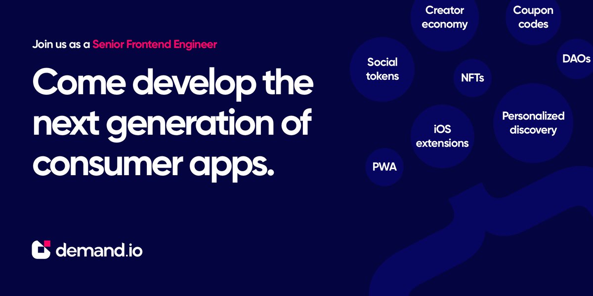 SeanKaveh's tweet photo. 👋 We’re looking for a Senior FE Engineer @demandio with a deep passion for interaction design to help us build the next gen of consumer apps here in Los Angeles. 

✅ Lots of autonomy
✅ Build cool sh** that touches millions of people
✅ Become a partner

Interested? DM me 💌 https://t.co/ZodE1zInuX
