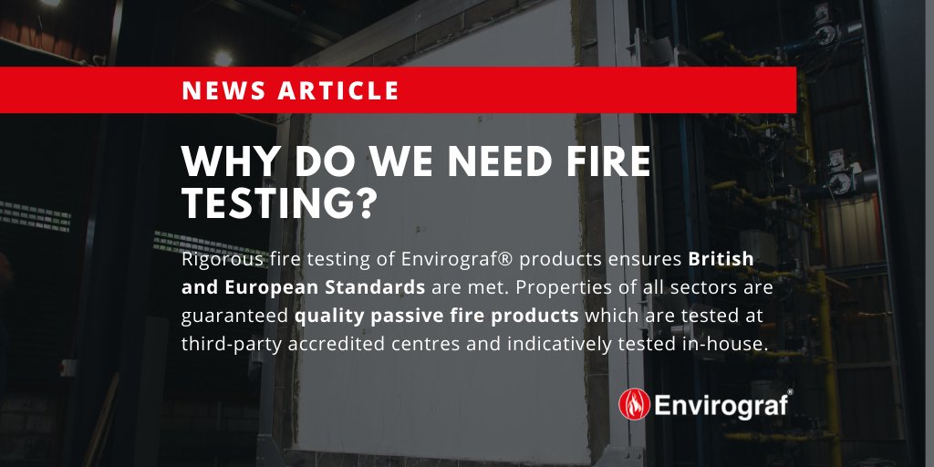 Here at Envirograf we have two fire testing rigs on site. Regular #firetests ensure that our #passivefireproducts consistently meet standards to bring the highest quality products to our customers.
Read more on the importance of regular fire testing here: envirograf.com/why-do-we-need…