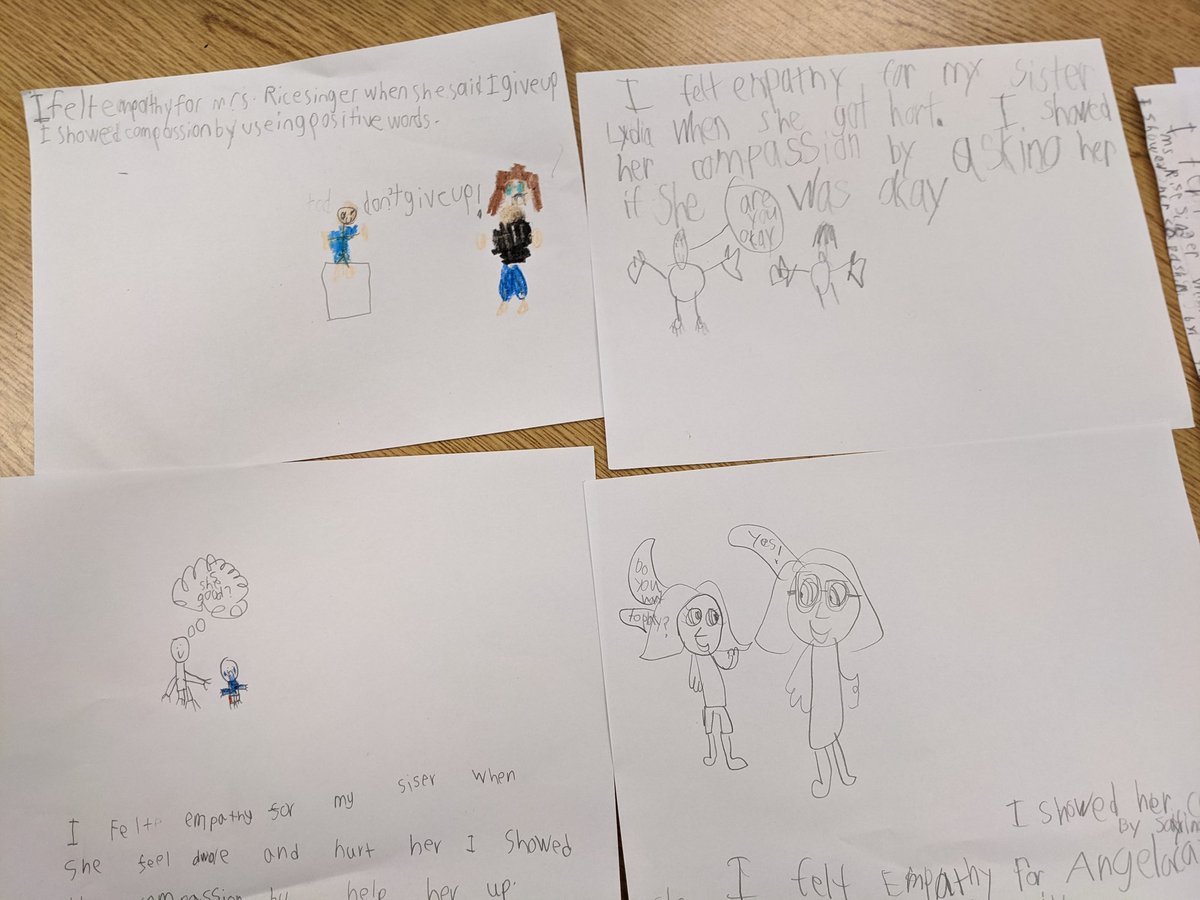 MrsReisinger2's tweet photo. We show compassion on a daily basis. We especially show our teacher compassion when she wants to give up! 💞 We are grateful to show empathy and compassion to our peers. #seecaredo #compassionchallenge @EVERFIK12 https://t.co/TpZNCoGJ3M