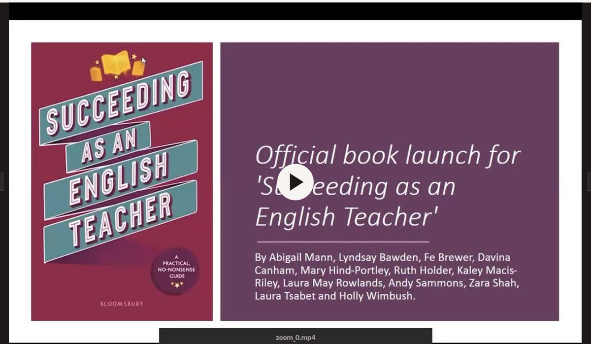 jillberry102's tweet image. "Is there anything you could have done differently?" @Xris32 asks @DeeCanEnglish at the #SuccessinEnglish book launch. It would have been good "to get together in human form..." says Davina, but this was one of the problematic aspects of writing in a pandemic...