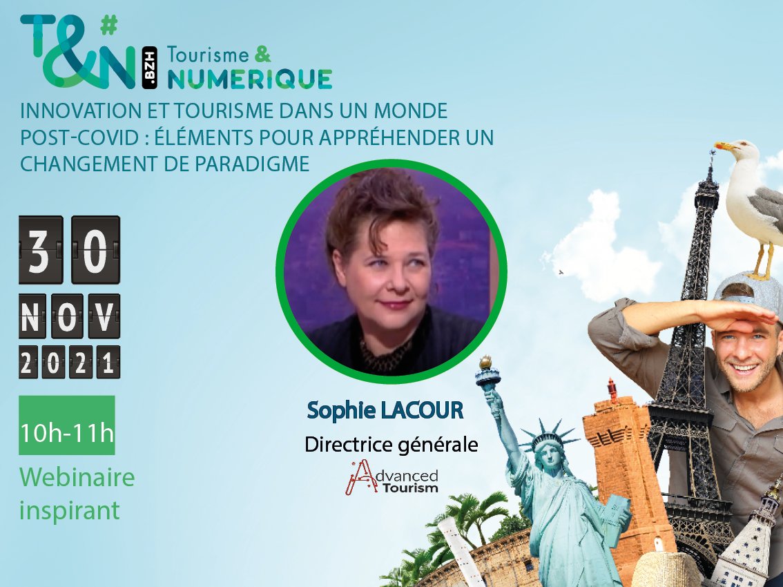 ⏰J-11 pour la 7e édition de Tourisme &amp; Numérique ! Pas encore inscrit ? Pas de panique c'est encore possible👉tourisme-et-numerique.bzh😉
Pour vous donner envie, un zoom sur le programme avec la participation de <a href="/_sophielacour/">Sophie L</a> pour parler #IA et #Tourisme
<a href="/Anticipa/">Technopole Anticipa 💙💛</a> <a href="/AggloLTC/">Agglo_LannionTregor</a> 😎