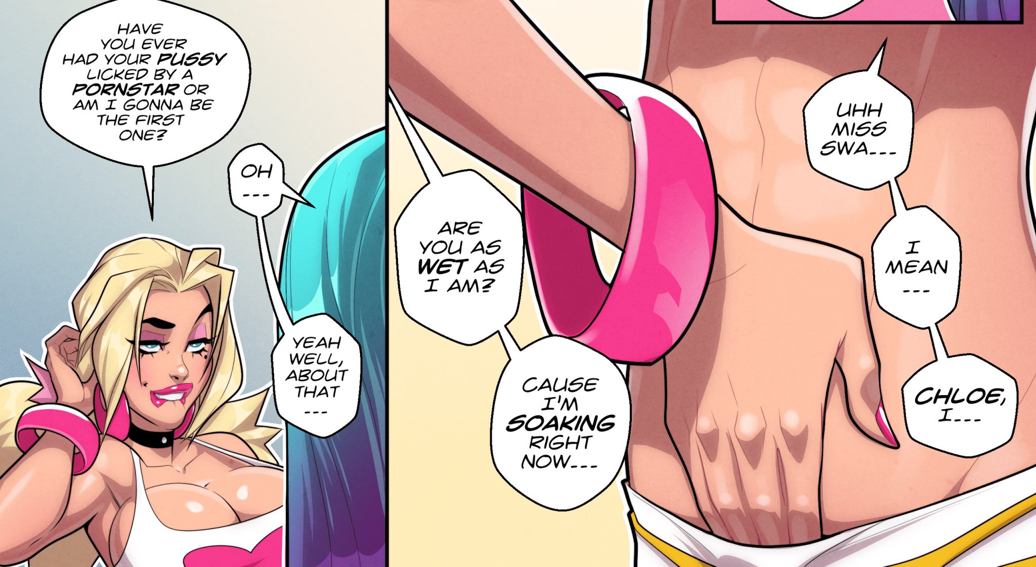 3 pic. 🔥 Our new comic "Chloe's biggest fan!" is up on Patreon and SubscribeStar. 

(Featuring Fanny's
