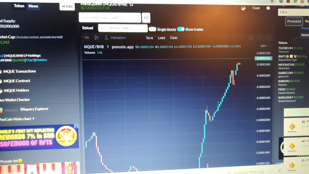 BSCMetaQueen's tweet photo. We almost broke ath!🚀
Congrats to the people who did hodl
If you sold its a good time to hop back in now!
Big marketing push on going right now!

TG:https://t.co/sC70MLeIsN

Poocoin: https://t.co/aDlJzMS7xC https://t.co/sBlO3BXgB4