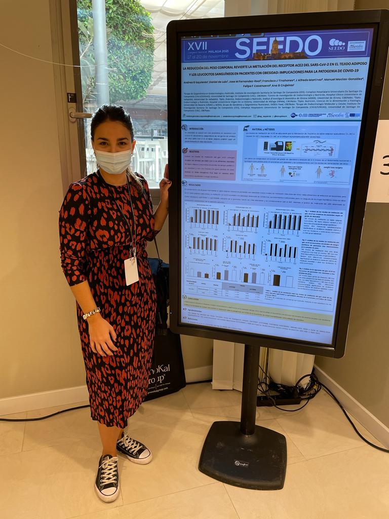 ag_izquierdo's tweet photo. 🟢🟢 Congreso #SEEDO2021 🟢🟢

Participación de #EpiEndoNut en la sesión de pósters

Importancia del papel de la #epigenetica en comorbilidades de la #obesidad y enfermedades infecciosas
➡️ #colorrectalcancer #VAT 
➡️ #ACE2 #COVID19 #SARSCoV2 

@SociedadSeedo @CIBER_OBN https://t.co/xR7PRue9AX
