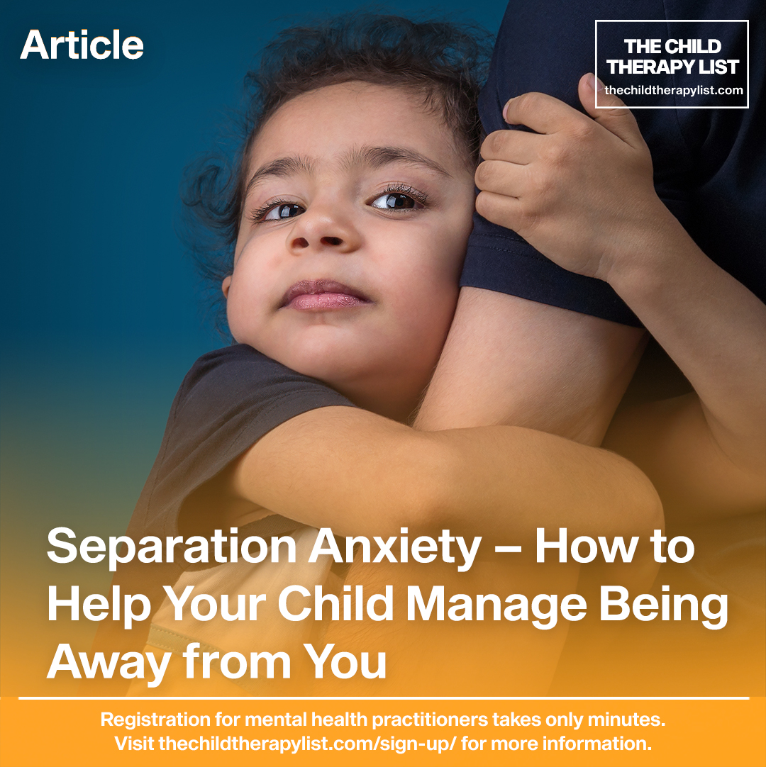 Are you and your child having difficulty being apart from each other?  In our latest piece we help you manage the challenges of separation anxiety.

thechildtherapylist.com/separation-anx…

#separationanxiety #kidsmentalhealth #mentalhealth #mentalhealthawareness #childrensmentalhealth