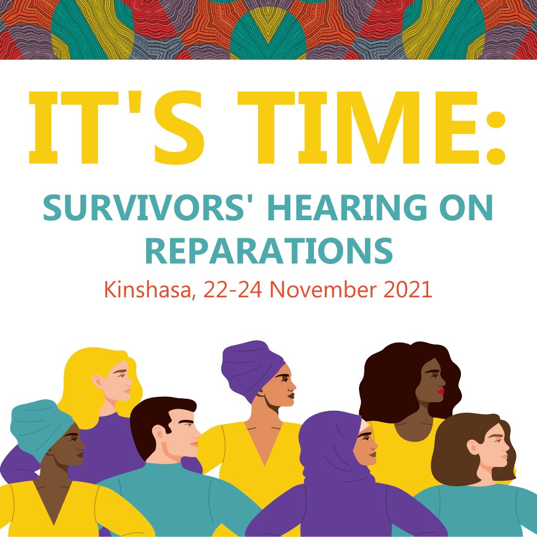 ✈️ We are soon heading to Kinshasa to 
🟠Hear African survivors of #CRSV sharing their testimonies &amp; reflections on reparations
🟠Draft a Declaration on the rights of survivors to co-create reparations
🟠 Put reparations on top of policy agenda

#SurvivorsHearing 
#SurvivorsFirst
