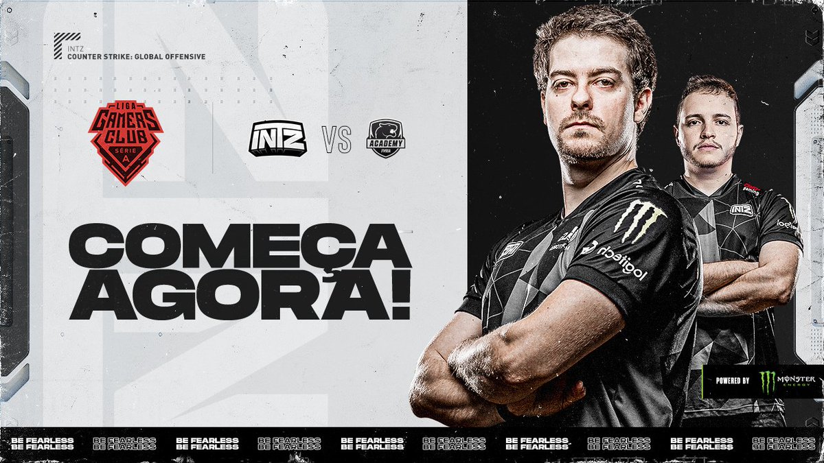 INTZ_Live's tweet photo. [CS:GO] É dia de Série A da #LigaGamersClub!

Vamos jogar AGORA contra a @FURIA Academy, bora que bora!

📺 Assista em https://t.co/y8622oUM9w

#MonsterEnergyBR #INTZCSGO https://t.co/SeFbA1M1gR