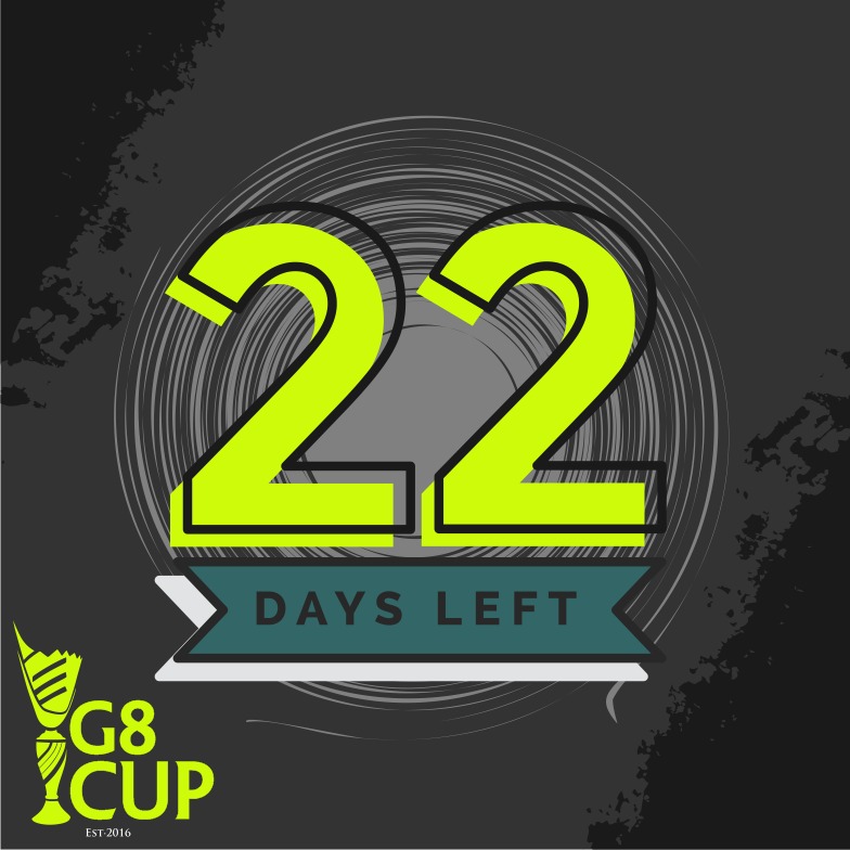 G8_cup's tweet photo. Tan solo faltan 22 dias para el torneo, no te lo pierdas. #G8Cup https://t.co/too8Q9lcNB