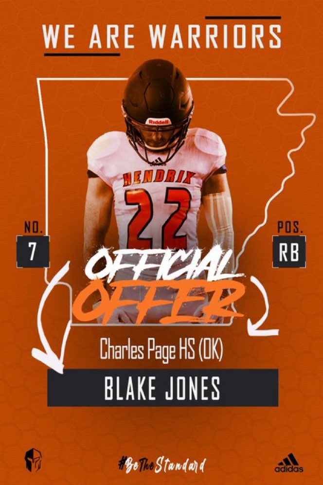 blake_jones200's tweet photo. I’d like to announce my first offer, thank you @hendrixcollege @RussHeidiSLC !! @SanditeAthletic @coachklinck @SanditeStrength https://t.co/Qqkr5Xfd9R