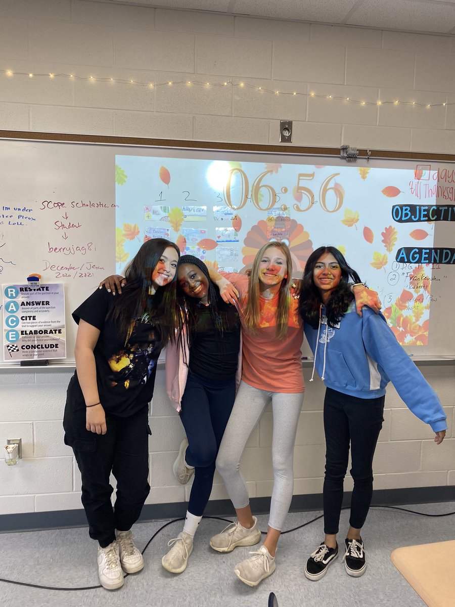 AlisonDParker's tweet image. Thanksgiving Breakout fun….practicing close reading skills while learning about Thanksgiving history! These kids are thankful they don’t have to spend all of Thanksgiving break with me @BerryMiddle