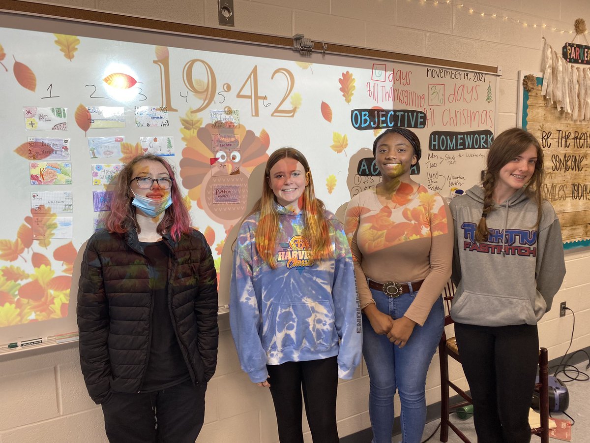 AlisonDParker's tweet image. Thanksgiving Breakout fun….practicing close reading skills while learning about Thanksgiving history! These kids are thankful they don’t have to spend all of Thanksgiving break with me @BerryMiddle