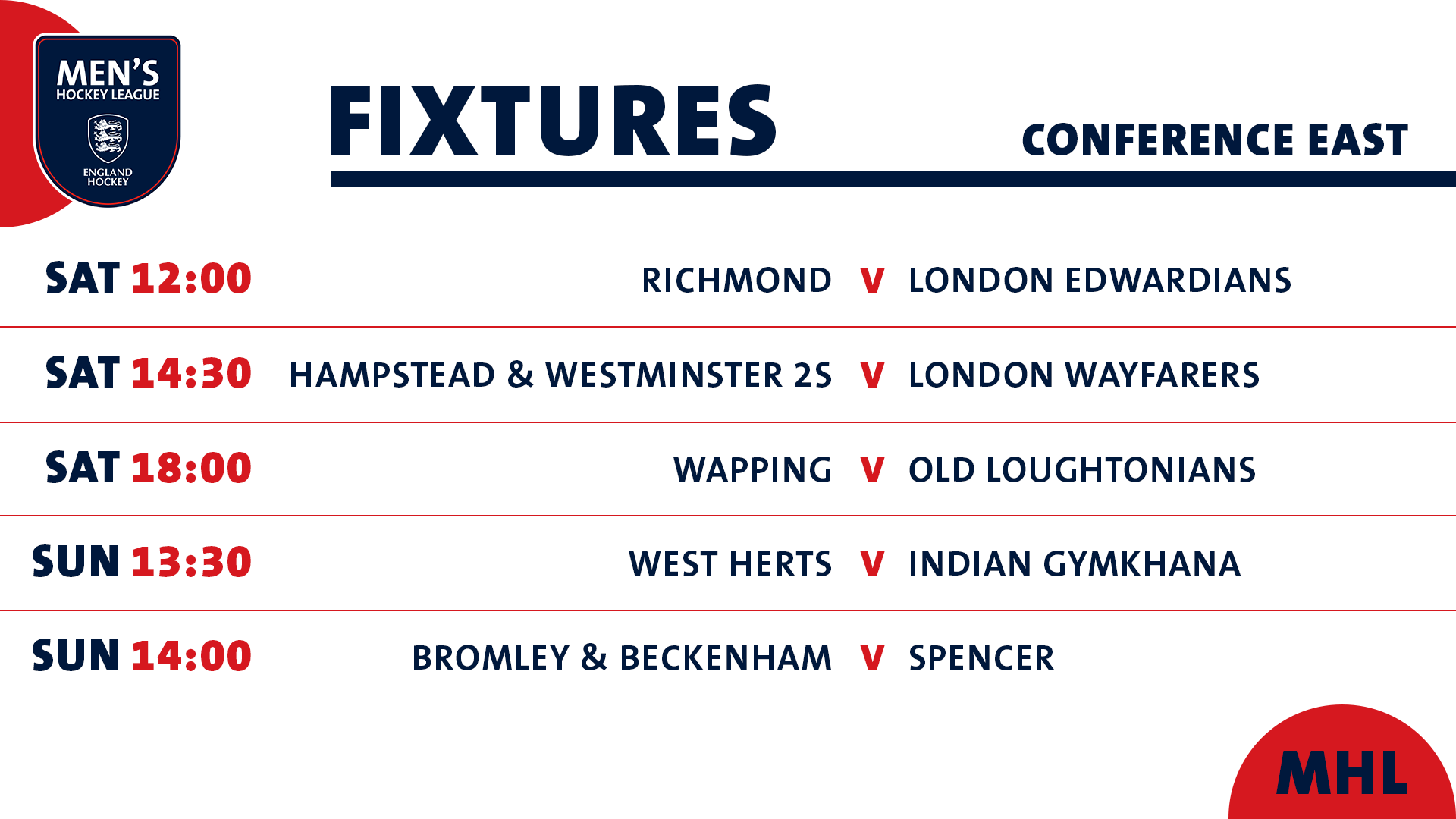 Men's Fixtures & Results, Fixtures Results and Tables, Official Site