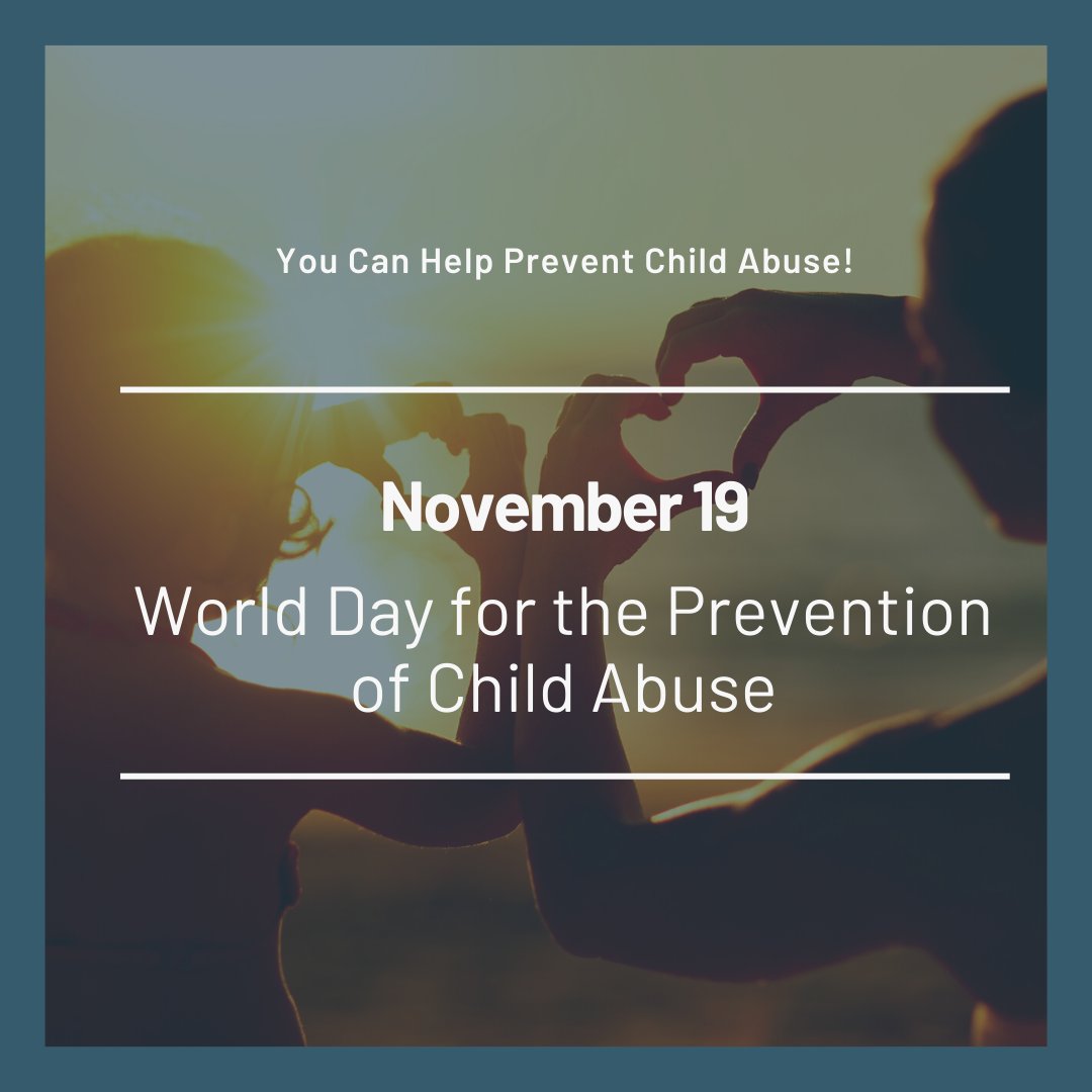 collincountyda's tweet photo. November 19 - World Day for the Prevention of Child Abuse. Help prevent child abuse by familiarizing yourself with the different types while also recognizing that not all abuse leaves visible signs.
Click here to learn more: https://t.co/ao3iMDSC2H #ChildAbusePrevention https://t.co/Xr3p92pYMc