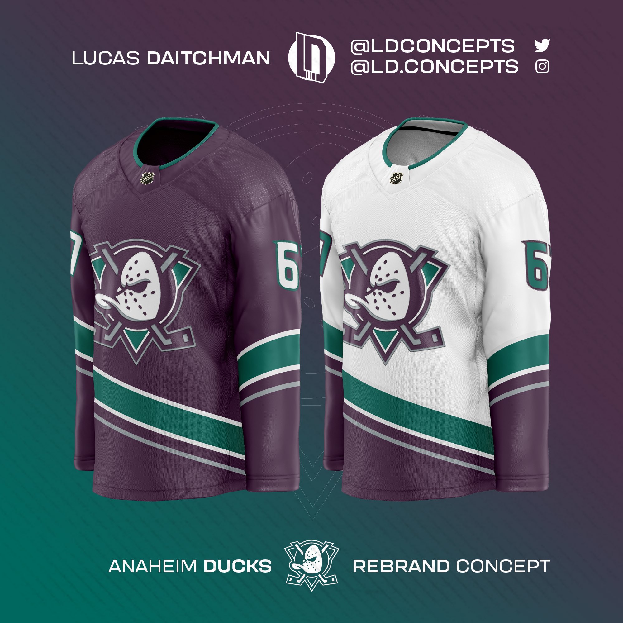 UNOFFICiAL ATHLETIC  Anaheim Ducks Rebrand