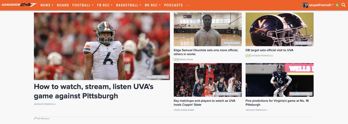 Tell me it's big game week without telling me it's a big game week. 

We posted 30 stories this week on <a href="/Wahoos247/">Wahoos247</a> 👀