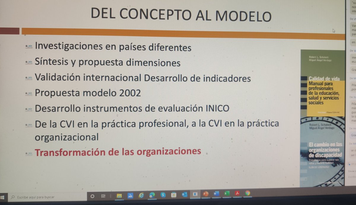 Escuchando a M. A. Verdugo en la Conferencia de inauguración del Máster en #AICP q organizamos conjuntamente con la @uvic_fcontinua "Calidad de vida y sistema de apoyos"