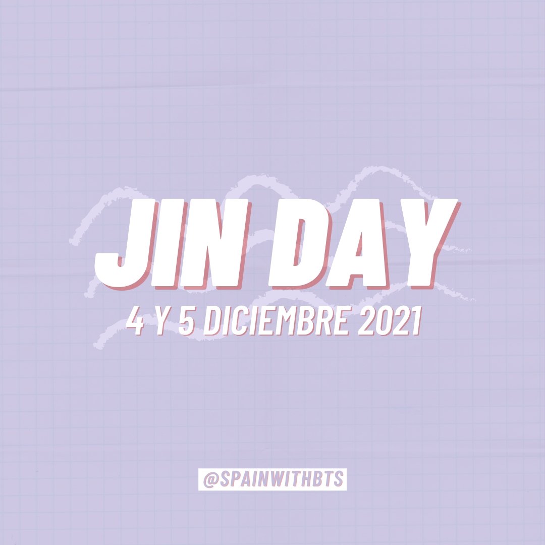 spainwithbts's tweet photo. JIN DAY 2021 💜❄️ https://t.co/KKdkW456FR