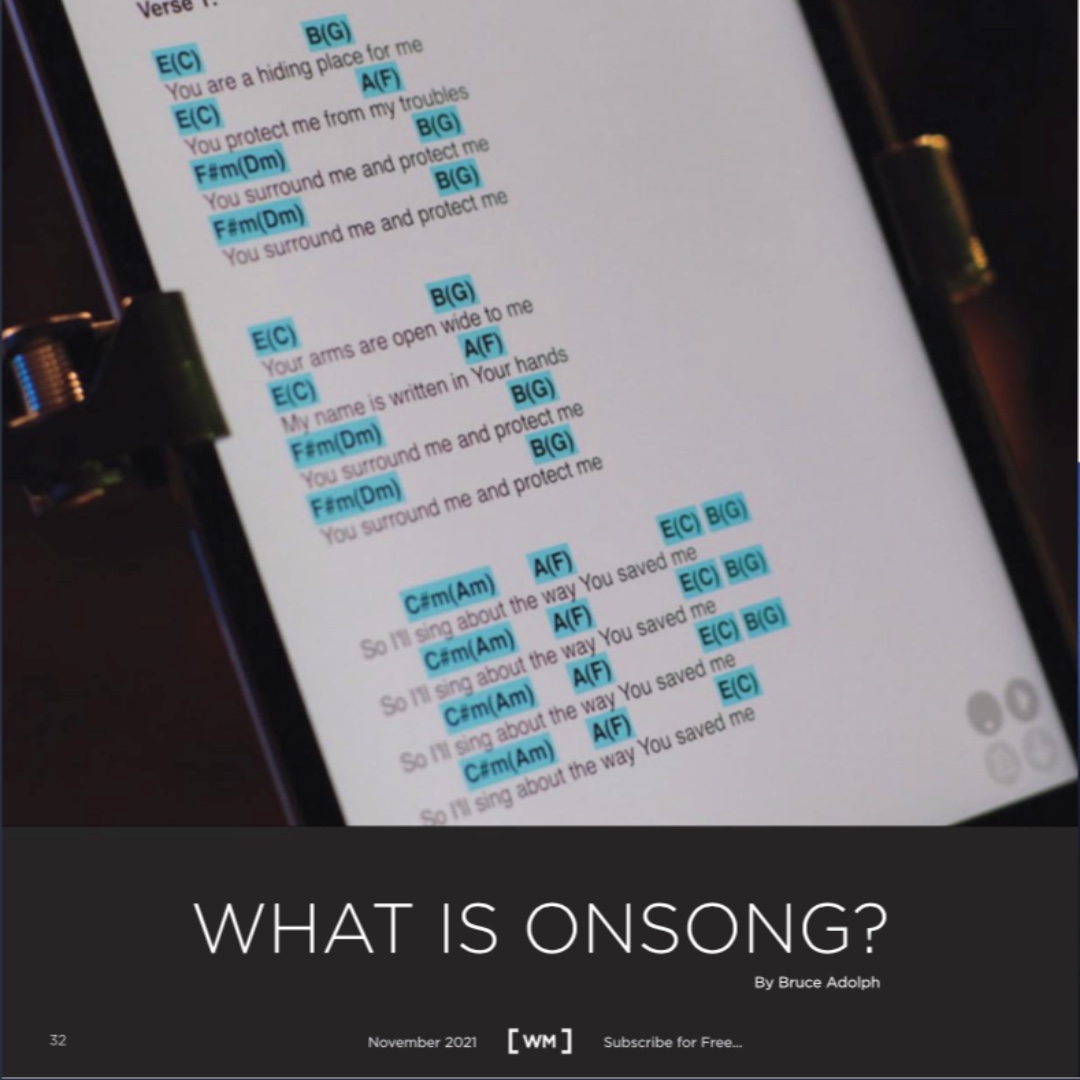 OnSongApp's tweet photo. OnSong was featured in the latest edition of @WorshipMusicMag! We got to talk about our new group subscriptions for OnSong, which are perfect for bands, worship teams, and more. Check it out!
https://t.co/OYasVBuFPd
#onsong #onsongapp #onsongfridayfun #wm https://t.co/LFqIiqqcHa