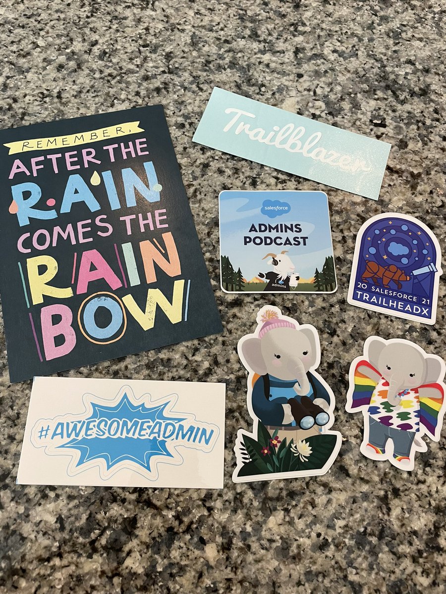 MistyRaeJones's tweet image. Thank you for the note &amp;amp; stickers @jeanvelonis #SalesforcePrincess