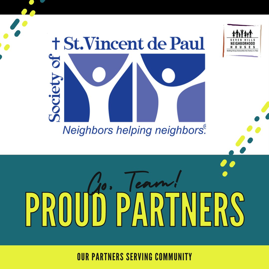 Shoutout to our partner, St. Vincent de Paul! SVDP builds a more just world through service and has been caring for the people of Cincinnati for over 150 years. We have partnered with SVDP on projects such as eviction assistance and toy drives. Many thanks St. Vincent de Paul!