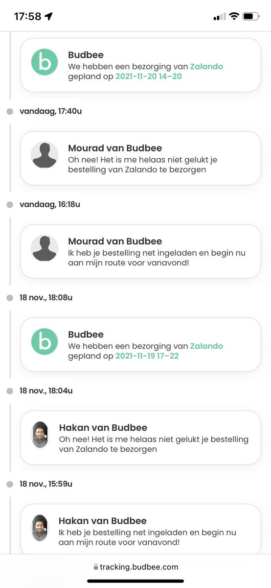 Marcellaax's tweet photo. Dit is toch te balchelijk voor woorden @budbee ik ben thuis op jullie aan het wachten.. hoe incapabel zijn de bezorgers?! https://t.co/bzjviRvSE2