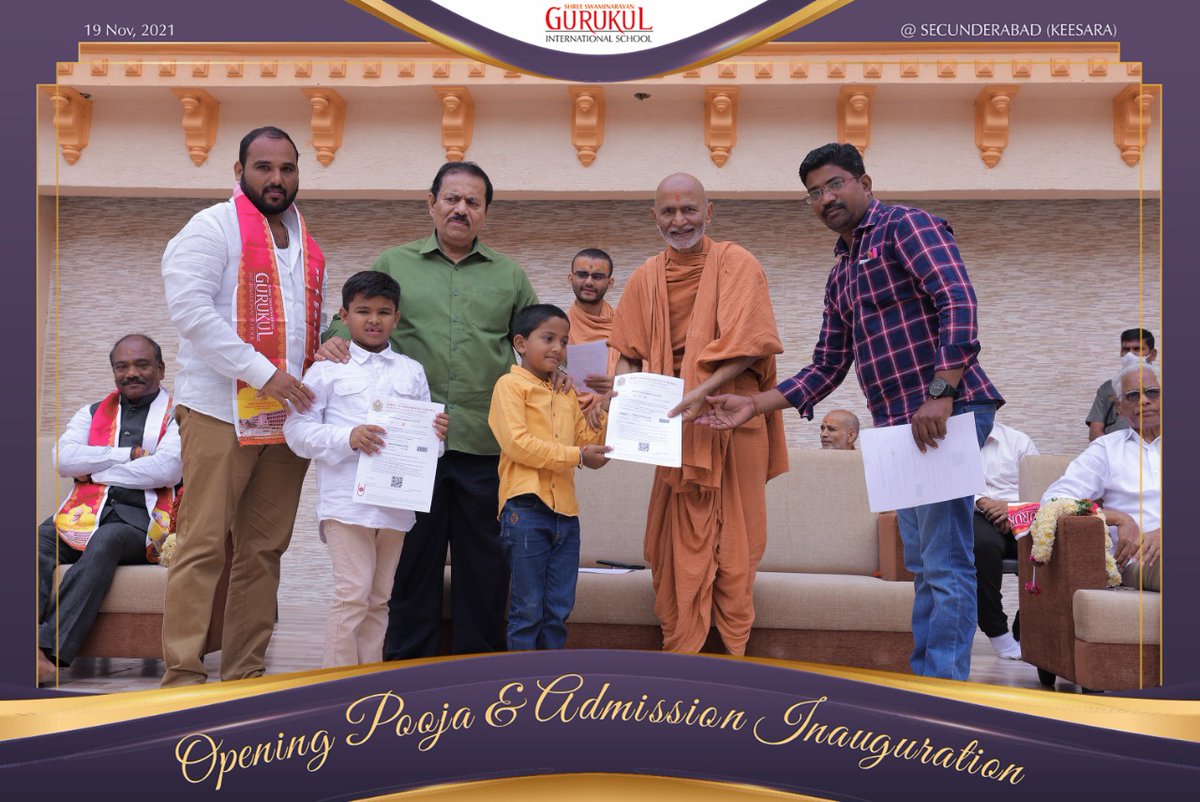 rajkotgurukul's tweet photo. Opening Pooja & Admission Inauguration
at Swaminarayan Gurukul Rajkot Sansthan - Secunderabad
#hyderabad #gurukul #secunderab #india #swaminarayan #Telangana https://t.co/PagdG7nvEQ