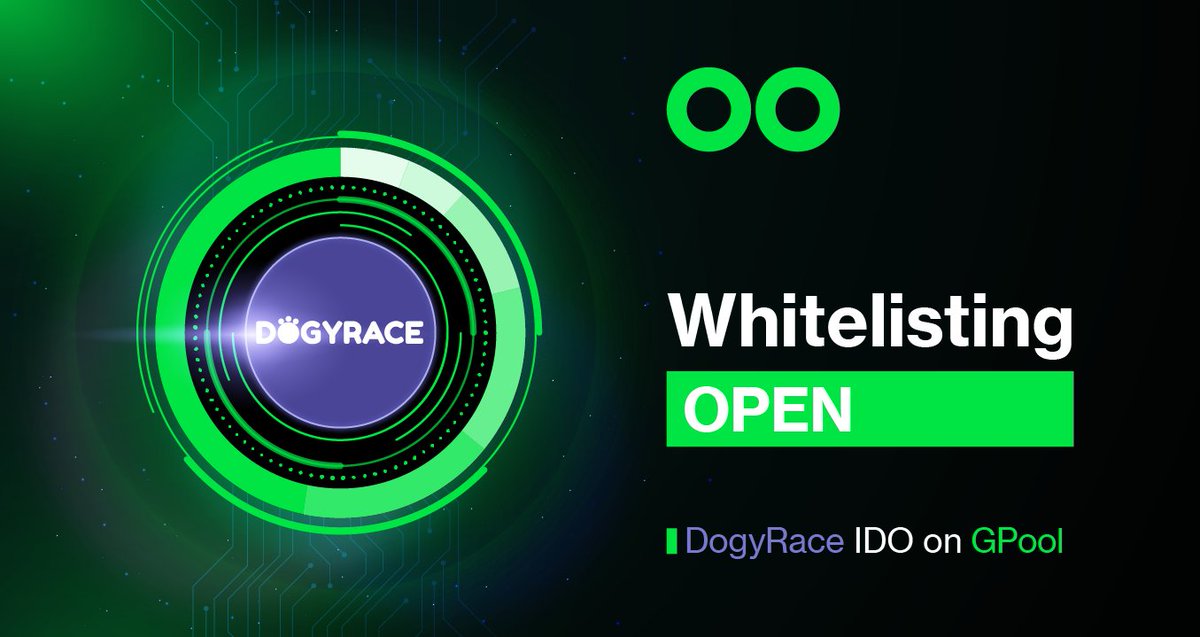 gpoolofficial's tweet photo. 🟢 Whitelisting for  DogyRace R1 is CURRENTLY OPEN!

DogyRace — The dog racing game based on RNG technology and built on the Binance Smart Chain. Discover the world of online racing and betting in a safe and easy way 🐕🏃

Apply for whitelisting below:👇 
https://t.co/FiUCtnsvGi https://t.co/wXwYp1WQ9x