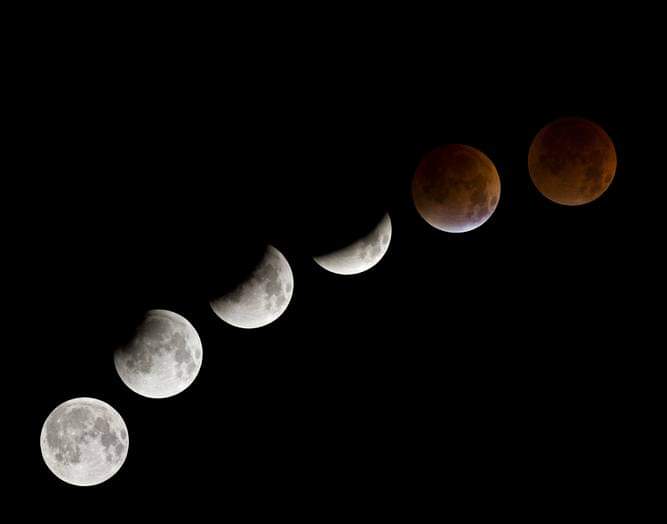 Precioso eclipse 🌕🌔🌓🌒🌑🌚