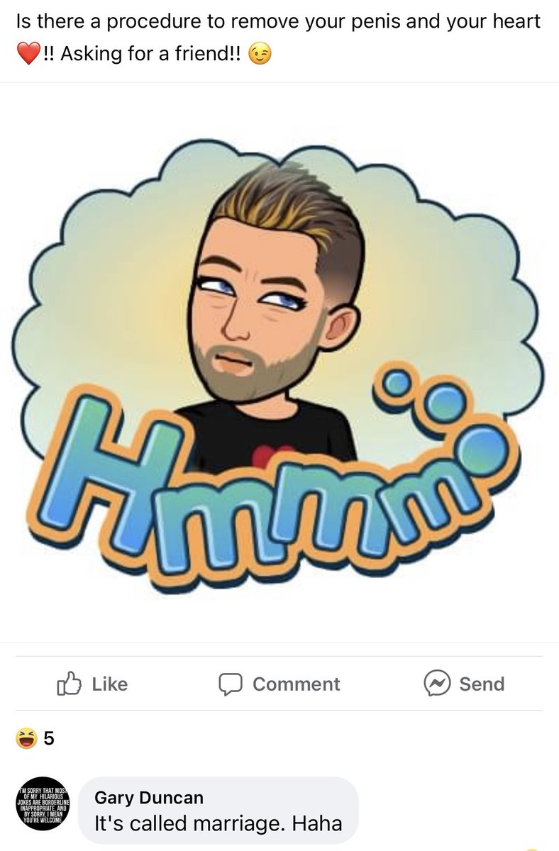 MuccasWorld's tweet photo. I’m dying! 😹😹😹 #married #marriage #men #MensDay #OMG #humor #thisjusthappend #fb #Facebook #funnycomments https://t.co/OHXJzBZh2w