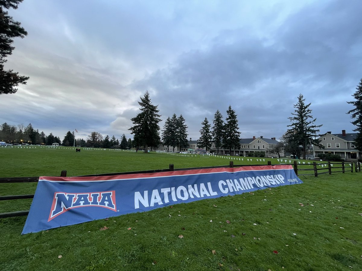 NAIA's tweet photo. 🏃‍♂️🏃‍♀️

It’s race day! The men’s championship race is up first in just under 90 minutes and the women follow after.

Live video: https://t.co/Wx1YDR51Zr
Live results: https://t.co/LKZWnMz7jF

#PlayNAIA #NAIAXC https://t.co/C9X96n57u7