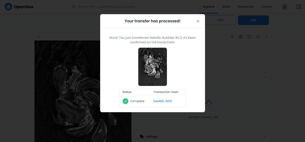 MetallicBubbles's tweet photo. Personalized Metallic Bubbles NFT  #C2 
has been transferred successfully to 
@malaysialostboy

Customize yours today for FREE - https://t.co/wWtlm0Hdcl

#nft #NFTartists #nftart #nftcollectors #nftmalaysia #NFTCommmunity #OpenSeaNFT #NFTGiveaways https://t.co/FgAjKXzYsJ