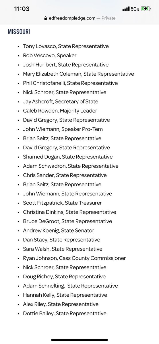 Thank you to the #MOLeg electeds who signed <a href="/SchoolChoiceNow/">American Federation for Children</a>’s Education Freedom Pledge!