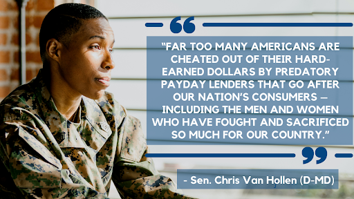 NCLC4consumers's tweet photo. Payday lenders are robbing consumers of $213 per second from exorbitant fees associated with their terrible financial product. Itโs time we said, ENOUGH and passed the Veterans and Consumers Fair Credit Act. #StopTheDebtTrap #CapRatesNow #VCFCA #36isthefix https://t.co/oWKWhP8a7J