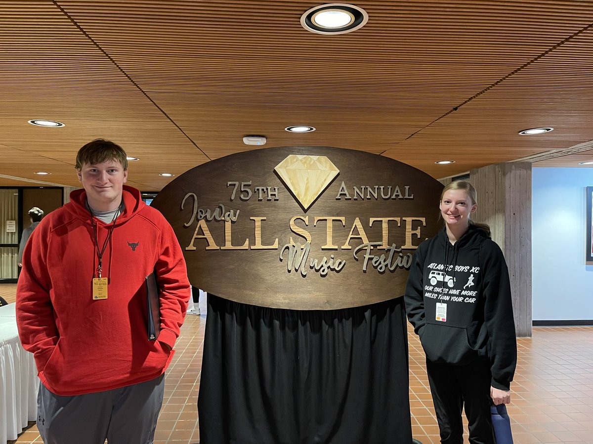 Congrats to Hunter and Genevieve who are representing AHS at the 75th annual All-State Music Festival!