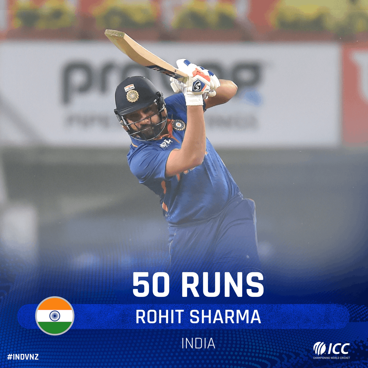 ICC's tweet photo. Tim Southee picks the wicket of KL Rahul.

India are 134/1 in 15 overs with Rohit Sharma going strong.

#INDvNZ | https://t.co/lFuMngtM1U https://t.co/w1jX5FqWrD
