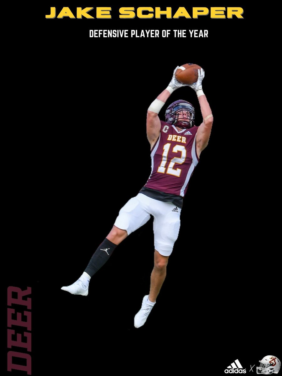 DeerFootball's tweet photo. Congratulations Defensive Player Of The Year! 😤 🏆@jakeschaper2 https://t.co/Qz2Ftb1t7h