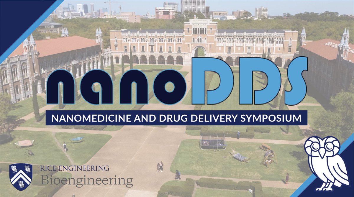 🗣️ The 19th annual Nanomedicine and Drug Delivery Symposium (NanoDDS) is on December 3, 2021! Join <a href="/Rice_BIOE/">Rice University Bioengineering</a> as we host this year's conference virtually. 

🔗 Learn more and register for FREE at nanodds2021.com!