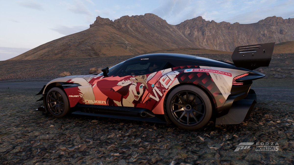 I present to you, the Veronica Vixen wrap for the Aston Martin Vulcan!!! 🎉

I spent hours making this. Around 8 hours over a few days later, here we are.

We've got to represent the furry waifu, right? Even in Forza Horizon 5! ❤️