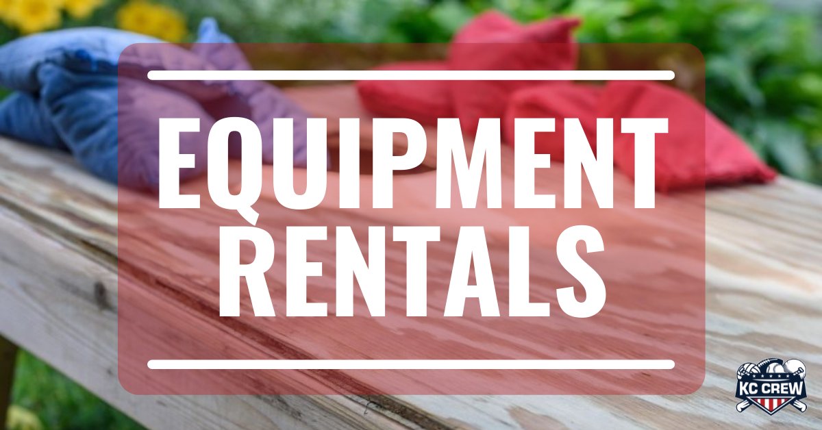 Are you needing some fun games for your next party or company outing? We have several leisure and tailgate games to choose from AND other equipment such as tables, tents and block rockers available for rent as well. Learn more at kccrew.com/events/rentals/! #kcevents #kcsports