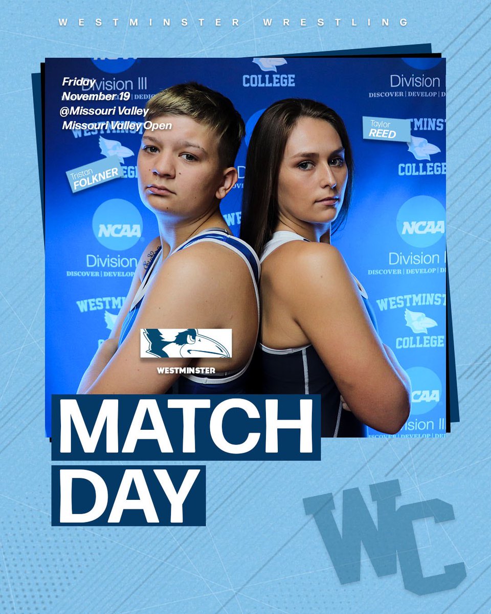 Women’s <a href="/WestminsterWre1/">Westminster Wrestling</a> team is on the road today! 
It’s MATCH DAY!!!

🆚 <a href="/missourivalley/">Missouri Valley College</a> Missouri Valley Open 
📍Marshall, MO
⌚️2:00 p.m.
📊 trackwrestling.com/opentournament…