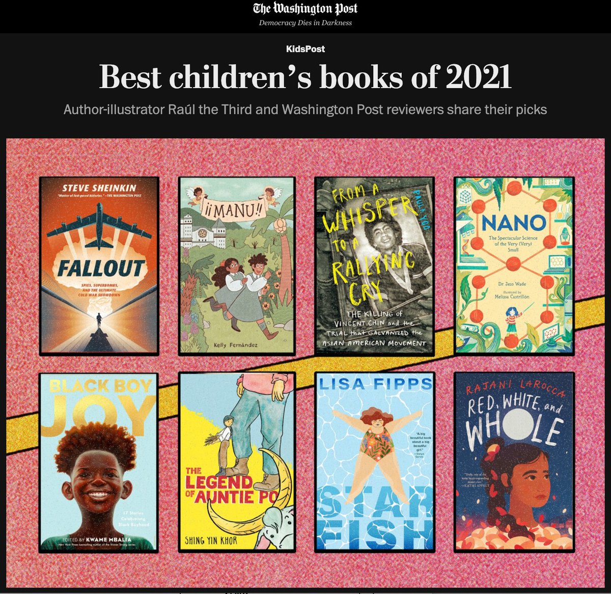 jesswade's tweet photo. Nano has been selected as one of the Washington Post's best children's books of 2021 !!! 😃🥳🔬 https://t.co/ghoL6gS5db https://t.co/X2wMUoQ90l