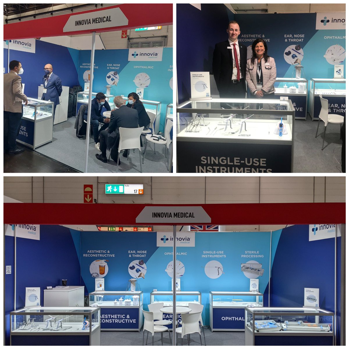 InnoviaMedical's tweet photo. We were delighted to have been exhibiting back at @MEDICATradeFair!

Massive thank you to everyone who visited our stand on the @UK_pavilion, and a special thanks to the team at @UK_ABHI who were fantastic #InnoviaMedical #ABHI #MEDICA2021 https://t.co/KXjDxqa5fQ