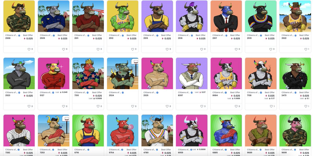 NYMVentures's tweet photo. The weekend is almost here and our 82 Bulls 🐂 are ready for some party on the #Bulliever island 🌴!
Which one would you party with? 🎉
@Bullieverse

#COBI #BullieverForever #Bulliever #NFTart #Metaverse #Bullish #BullFollowBull #nftcollector https://t.co/bci1pQlQaz