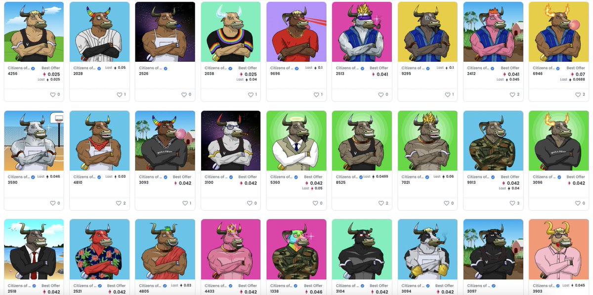 NYMVentures's tweet photo. The weekend is almost here and our 82 Bulls 🐂 are ready for some party on the #Bulliever island 🌴!
Which one would you party with? 🎉
@Bullieverse

#COBI #BullieverForever #Bulliever #NFTart #Metaverse #Bullish #BullFollowBull #nftcollector https://t.co/bci1pQlQaz