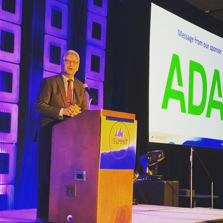 AmerDentalAssn's tweet photo. The ADA is proud to sponsor ASDA’s Summit that kicks off today in Chicago. ADA President Dr. Cesar Sabates and ADA Executive Director Dr. Raymond Cohlmia reminded attendees “ASDA student members are ADA student members!”#ASDAfever #ASDASummit21 https://t.co/kbnDKfAz43