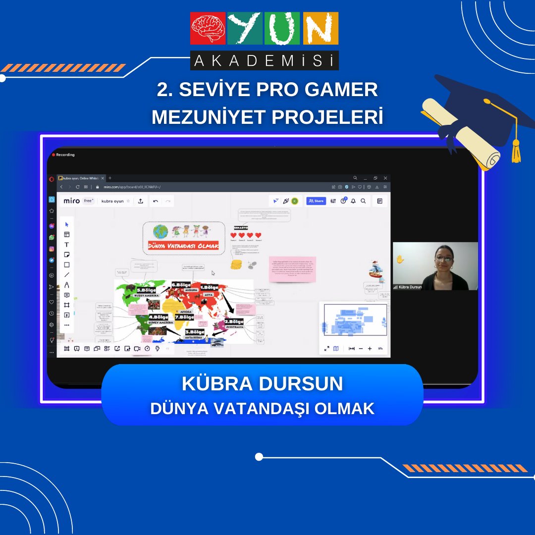 Oyun Akademisi 2. Seviye Pro Gamer Eğitimi Mezuniyet Gecesi başladı! 🎓 🎓 🎓

Dünya Vatandaşı Olmak projesiyle Pro Gamer’ımız Kübra Dursun, sunumunu yaparak mezun oldu. 🤩 🤩 🤩

Kendisini tebrik ediyoruz, Oyun Akademisi’yle yolculuğa devam!

#oyunakademisi #oyunlaştırma