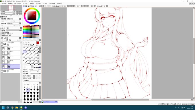 久々に描いてたふそん 