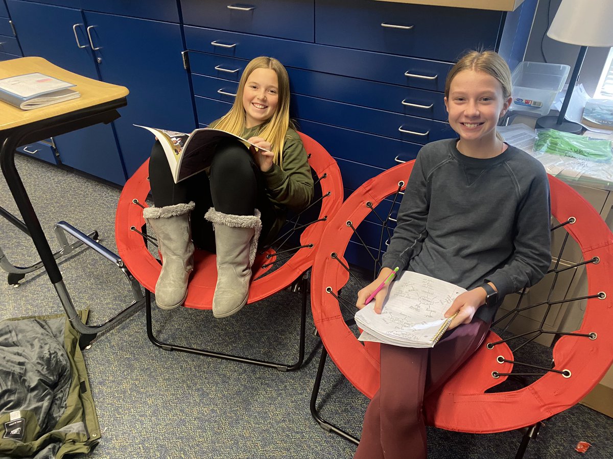 Mrs_SwainCRES's tweet photo. To whoever was sweet enough to send us new reading chairs from my Amazon wishlist, Thank you! These 6th grade readers and writers are very excited for more seating option! @WISRocks #allstartriad #readersandwriters https://t.co/0nhcfoA31d
