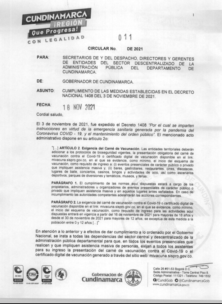 Secretaría Jurídica de Cundinamarca tweet media